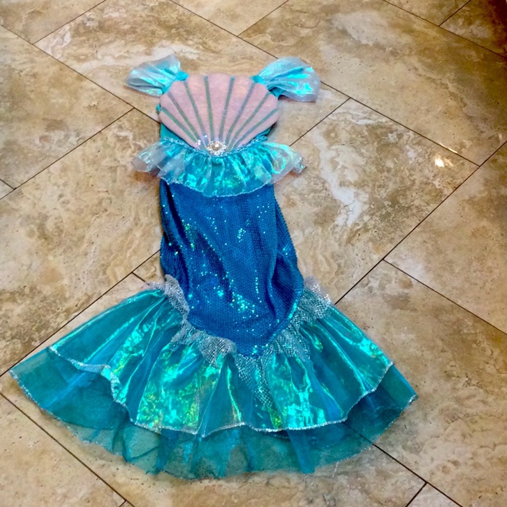 - Beautiful girl’s mermaid dress